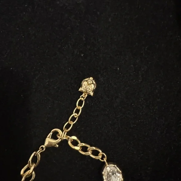 Gucci Gold and Crystal Marmont Bracelet